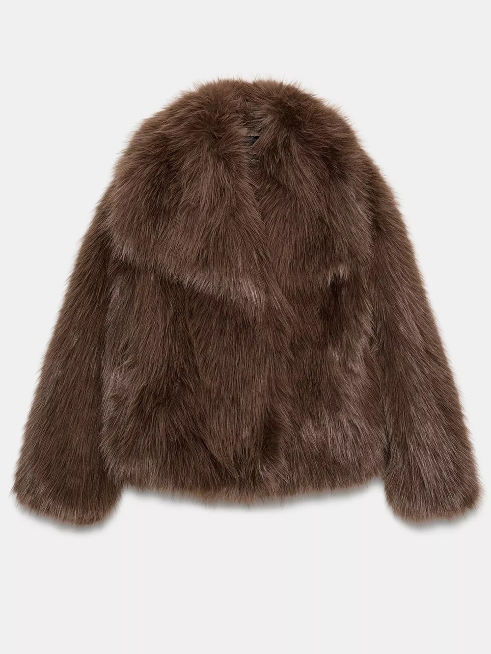 Zara Fur Coat Size Large